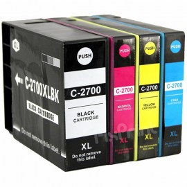 Cartridge Xantri Can PGI2700 XL PGI 2700XL PGI2700XL Black, Refill Printer MAXIFY iB4070 iB4170 MB5070 MB5170 MB5370 MB5470 Chip