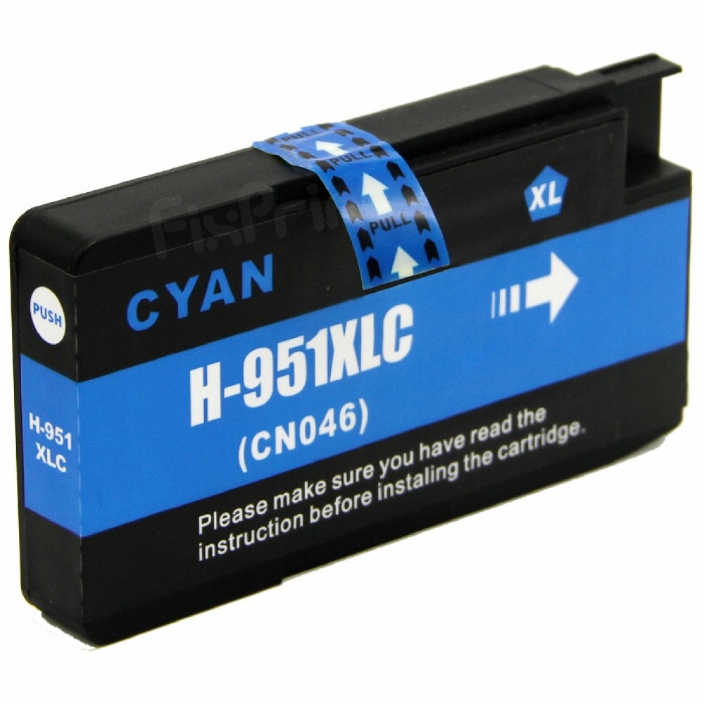 Cartridge Xantri HPC 951XL 951 XL Cyan Chip CN046AN, Tinta Printer HPC Officejet Pro 8100 8600 8610 8620 Chip