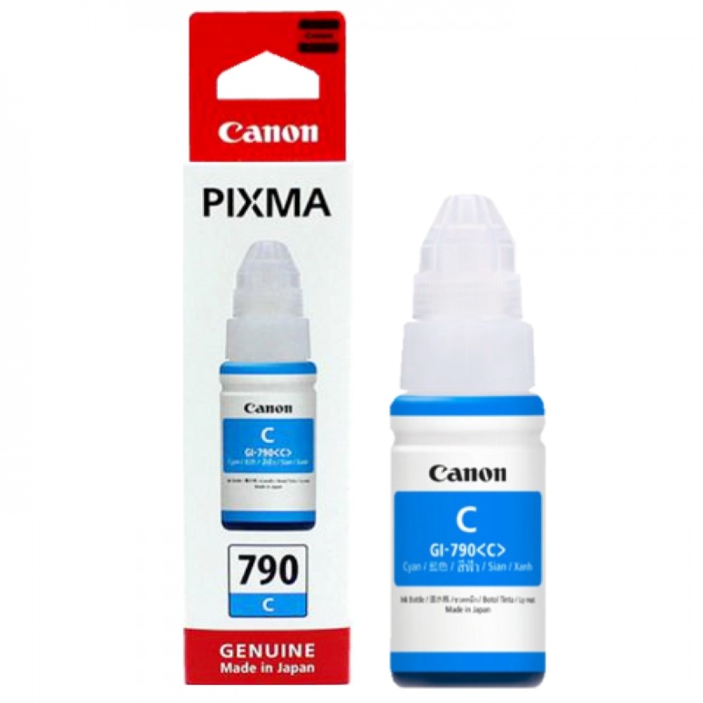 Tinta Refill Canon Original G1010 G2010 G3010 G4010 G4000 G1000 G2000 G3000 GI-790 Cyan 70ml, Tinta Refill Printer Canon G1000 G2000 G3000